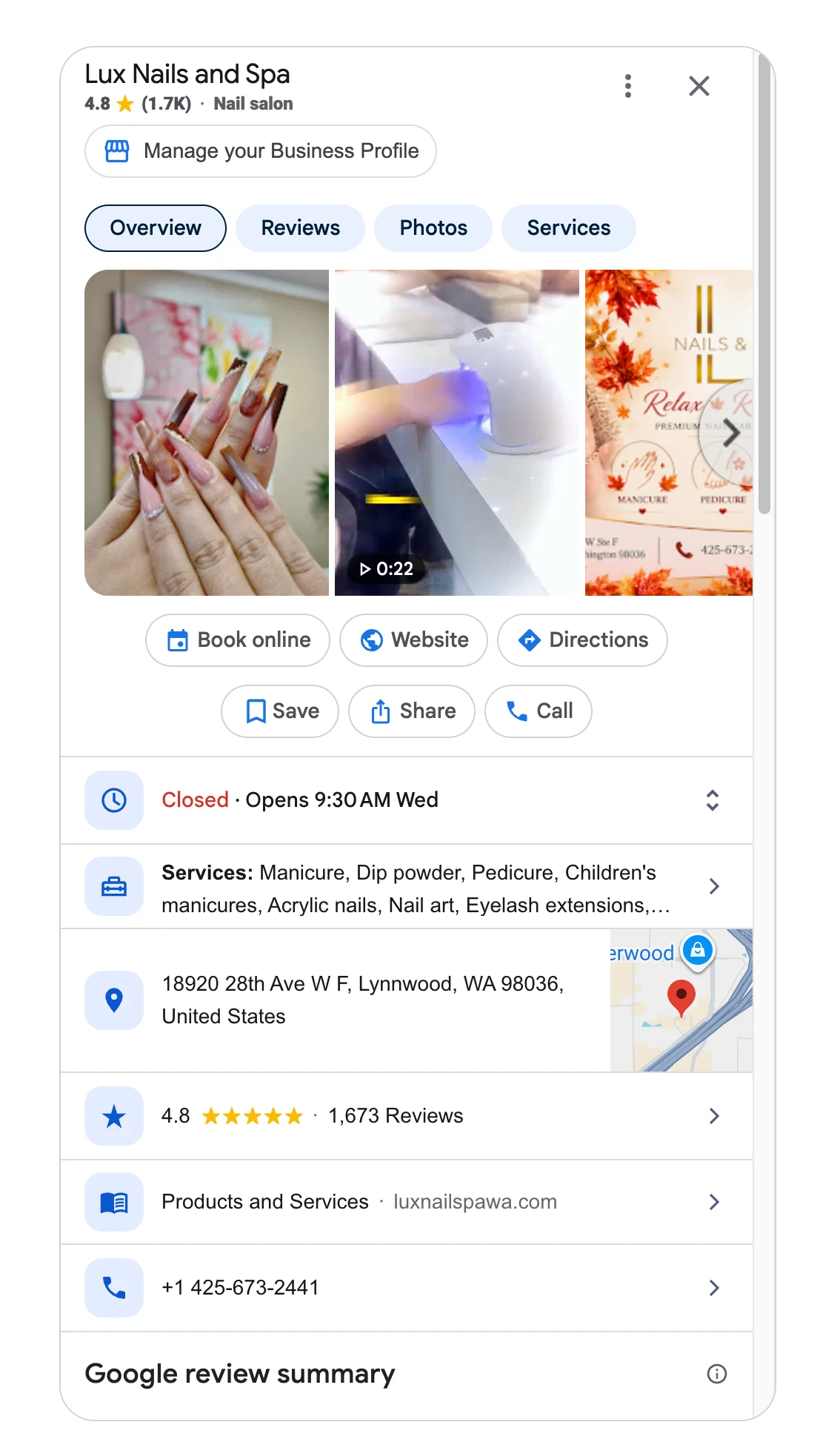 Hồ sơ Google Business
