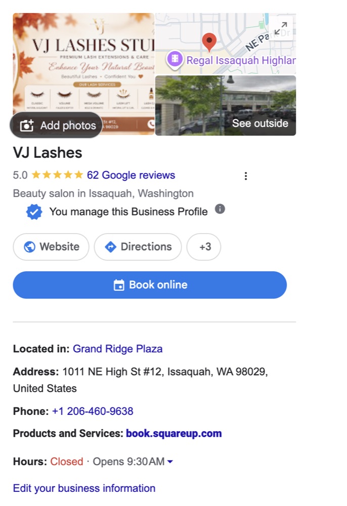 Hồ sơ Google Business